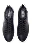 Men's Leather Perforated Sneaker | Derimod Men's Leather Perforated Sneaker | Derimod
