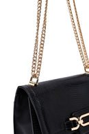 Women's Black Long Chain Strap Classic Shoulder Bag | Derimod Women's Black Long Chain Strap Classic Shoulder Bag | Derimod