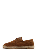 Men's Tan Suede Leather Espadrille | Derimod Men's Tan Suede Leather Espadrille | Derimod