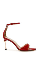 Women's Red Ankle Strap High Thin Heel Patent Leather Shoes | Derimod Women's Red Ankle Strap High Thin Heel Patent Leather Shoes | Derimod