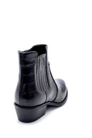Women's Crocodile Patterned Heeled Boots | Derimod Women's Crocodile Patterned Heeled Boots | Derimod