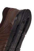Erkek Kahverengi Bağcıklı Deri Sneaker | Derimod Erkek Kahverengi Bağcıklı Deri Sneaker | Derimod
