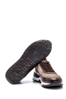 Men's Leather Suede Detailed Sneaker | Derimod Men's Leather Suede Detailed Sneaker | Derimod