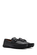 Men's Black Buckled Leather Loafer | Derimod Men's Black Buckled Leather Loafer | Derimod