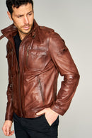 PHILIP MEN'S LEATHER JACKET | Derimod PHILIP MEN'S LEATHER JACKET | Derimod