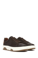 Men's Brown Lace-up Thick-Sole Leather Sneaker | Derimod Men's Brown Lace-up Thick-Sole Leather Sneaker | Derimod