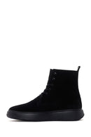 Men's Black Suede Leather Casual Boots | Derimod Men's Black Suede Leather Casual Boots | Derimod