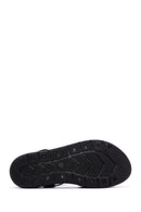 Kadın Siyah Deri Comfort Sandalet | Derimod Kadın Siyah Deri Comfort Sandalet | Derimod