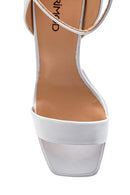 Women's Platform Heeled Leather Sandals | Derimod Women's Platform Heeled Leather Sandals | Derimod