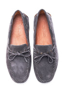 Erkek Gri Süet Deri Casual Loafer | Derimod Erkek Gri Süet Deri Casual Loafer | Derimod