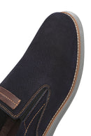 Erkek Lacivert Nubuk Deri Casual Loafer | Derimod Erkek Lacivert Nubuk Deri Casual Loafer | Derimod