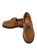 Woman Tan Lace-up Suede Casual Shoes | Derimod Woman Tan Lace-up Suede Casual Shoes | Derimod