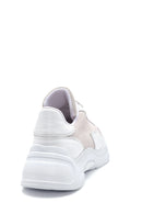 Kadın Beyaz Deri Yüksek Taban Sneaker | Derimod Kadın Beyaz Deri Yüksek Taban Sneaker | Derimod