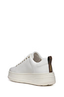 Geox Women's White Spherica Ecub-2 Lace-Up Leather Sneaker | Derimod Geox Women's White Spherica Ecub-2 Lace-Up Leather Sneaker | Derimod