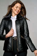 Belinda Women's Leather Jacket | Derimod Belinda Women's Leather Jacket | Derimod