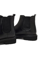Men's Black Lace-up Leather Chelsea Boot | Derimod Men's Black Lace-up Leather Chelsea Boot | Derimod