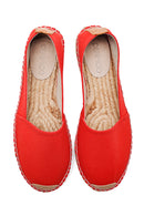 Women's Red Straw Sole Espadrille | Derimod Women's Red Straw Sole Espadrille | Derimod
