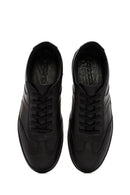Erkek Siyah Bağcıklı Deri Sneaker | Derimod Erkek Siyah Bağcıklı Deri Sneaker | Derimod