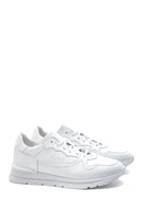 Men's White Leather Sneaker | Derimod Men's White Leather Sneaker | Derimod