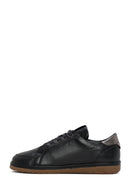 Kadın Siyah Bağcıklı Deri Sneaker | Derimod Kadın Siyah Bağcıklı Deri Sneaker | Derimod