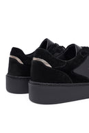 Kadın Siyah Bağcıklı Deri Sneaker | Derimod Kadın Siyah Bağcıklı Deri Sneaker | Derimod
