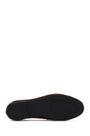 Women's Brown Buckled Suede Leather Loafer | Derimod Women's Brown Buckled Suede Leather Loafer | Derimod
