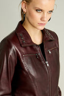 VERA WOMEN'S LEATHER JACKET | Derimod VERA WOMEN'S LEATHER JACKET | Derimod
