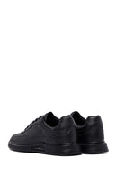 Erkek Siyah Bağcıklı Deri Casual Sneaker | Derimod Erkek Siyah Bağcıklı Deri Casual Sneaker | Derimod
