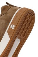 Male Beige Lace-up Suede Leather Sneaker | Derimod Male Beige Lace-up Suede Leather Sneaker | Derimod