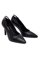Woman Black Stiletto Heels Leather Stiletto | Derimod Woman Black Stiletto Heels Leather Stiletto | Derimod