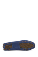 Kadın Lacivert Süet Deri Loafer | Derimod Kadın Lacivert Süet Deri Loafer | Derimod