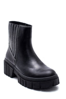 Women's Leather Thick Soled Boots | Derimod Women's Leather Thick Soled Boots | Derimod