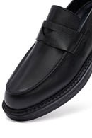 Erkek Siyah Deri Casual Loafer | Derimod Erkek Siyah Deri Casual Loafer | Derimod