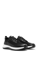 Erkek Siyah Bağcıklı Kalın Tabanlı Sneaker | Derimod Erkek Siyah Bağcıklı Kalın Tabanlı Sneaker | Derimod
