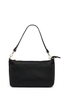 Woman Black Long-Strap Leather Shoulder Bag | Derimod Woman Black Long-Strap Leather Shoulder Bag | Derimod