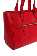 Women's Red Long Strap Leather Shoulder Bag | Derimod Women's Red Long Strap Leather Shoulder Bag | Derimod