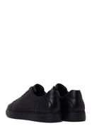 Erkek Siyah Bağcıklı Deri Sneaker | Derimod Erkek Siyah Bağcıklı Deri Sneaker | Derimod