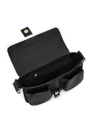 Women's Black Buckle Detailed Shoulder Bag | Derimod Women's Black Buckle Detailed Shoulder Bag | Derimod