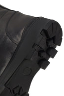 Men's Black Zippered Leather Casual Boot | Derimod Men's Black Zippered Leather Casual Boot | Derimod