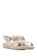 Women's Beige Comfort Sandals | Derimod Women's Beige Comfort Sandals | Derimod