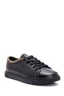 Kadın Deri Zincirli Sneaker | Derimod Kadın Deri Zincirli Sneaker | Derimod