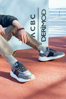 ACBC x Derimod Erkek Gri Bağcıklı Sneaker | Derimod ACBC x Derimod Erkek Gri Bağcıklı Sneaker | Derimod