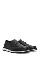 Men's Black Leather Casual Loafer | Derimod Men's Black Leather Casual Loafer | Derimod