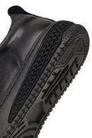 Men's Black Thick-Soled Leather Sneaker | Derimod Men's Black Thick-Soled Leather Sneaker | Derimod