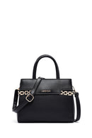 Women's Black Long Strap Chain Detailed Handbag | Derimod Women's Black Long Strap Chain Detailed Handbag | Derimod