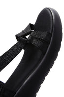 Women's Black Comfort Sandals | Derimod Women's Black Comfort Sandals | Derimod
