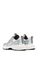 Kadın Mavi Kalın Tabanlı Bağcıklı Sneaker | Derimod Kadın Mavi Kalın Tabanlı Bağcıklı Sneaker | Derimod
