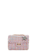 Women's Pink Long Strap Accessory Mini Shoulder Bag | Derimod Women's Pink Long Strap Accessory Mini Shoulder Bag | Derimod
