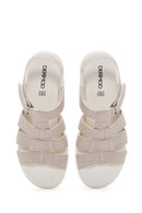Women's Beige Comfort Sandals | Derimod Women's Beige Comfort Sandals | Derimod