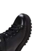 Men's Black Leather Boots | Derimod Men's Black Leather Boots | Derimod